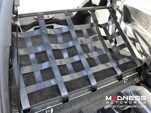 FIAT 500 Rear Harness Bar w/ Net - Black Bar w/ Black Net